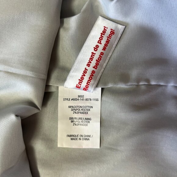 Melanie Lyne Textured Filigree/Brocade Pencil Light Silver/Grey Midi Skirt - Picture 4 of 11